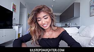 Cute teen fucks cash