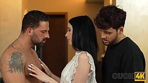 cuckold wife riding sofa