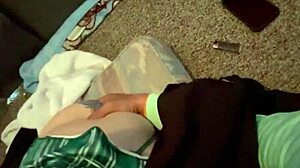 Wearing School Skirt