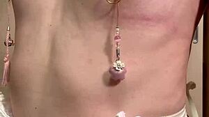 Tennis girl anal plug