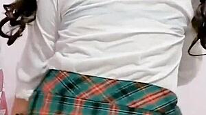 Teen Uniform Anal Creampie