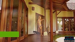 Petite Australian blonde allure