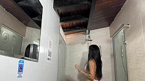 Latina Riding Creampie