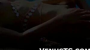 Asian Trans Masturbates Poolside