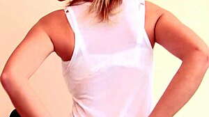 Blonde Undressing Touch