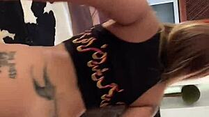 Latina deepthroat rimjob