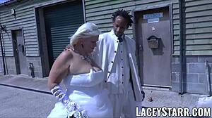 Granny bride BBC cum 😲