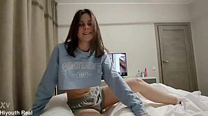 Cutie Interrupts TV Teasing