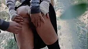 hot creampie outdoors