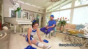 Cheerleader Craves Cock Boobs