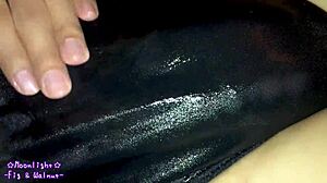 Slippery swimsuit session