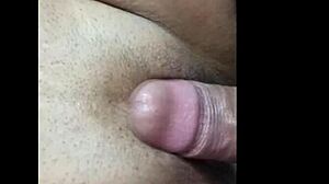 Woman masturbates home