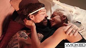 Blonde Model Strips Fucks