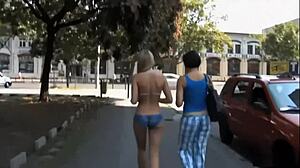 Body Painted Public Walk