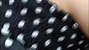 Woman masturbates home