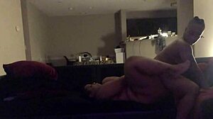 Ebony Lesbians Couch Pounding!