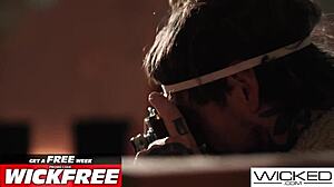 Blonde Model Strips Fucks