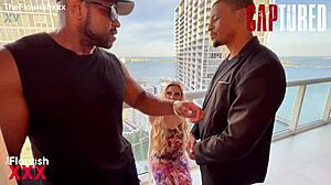 Blonde Petite Interracial Ride