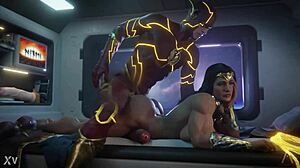 wild futanari action