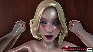 Hot Blonde Anal Creampie 🔥