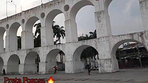 Public Interracial Ebony Action