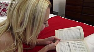 Petite Blonde Messy Facial