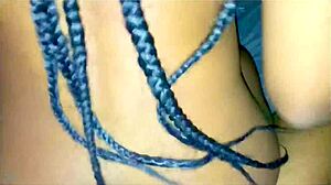 Ebony riding creampie