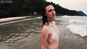 Alice Kink Strips Bikini