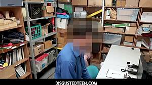 Teen Caught Shoplifting Sex