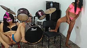 Brunette Dildo Masturbation