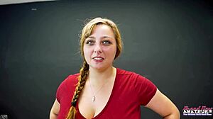 Blonde Halloween Blowjob