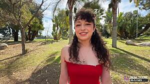 Curly Pixie Fucked Outdoor