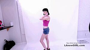 Brunette Seduced Audition