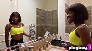 Petite Ebony Masturbation