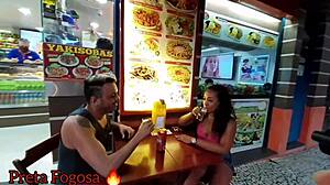 Public Interracial Ebony Action