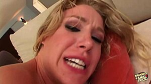 blonde slut double penetrated