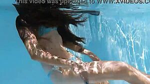 Skinny Babe Swimming