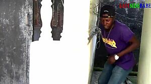 Ebony Outdoor Creampie Sex