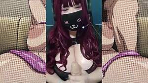 Goth Tits Jerk Instruction