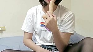 Shemale Stockings Blowjob