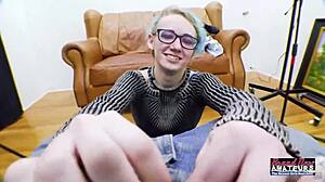 Coed Masturbates Deepthroats