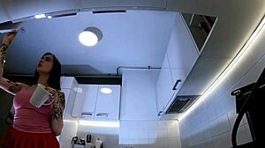 redhead panties flash