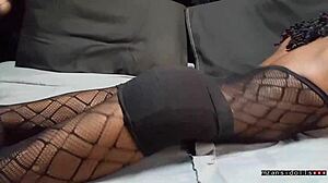Ebony Fishnet Fuck!