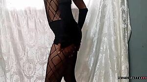 Ebony Fishnet Fuck!