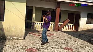 Ebony Outdoor Creampie Sex