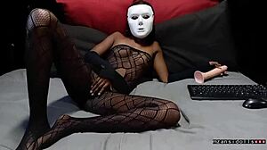 Ebony Fishnet Fuck!