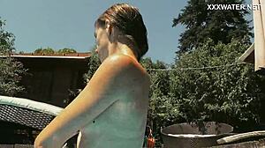 Skinny Babe Swimming