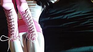 laura xxx heels pantyhose