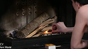 Slutty BFFs strap on threesome