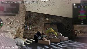 Intense Castle Blowjob